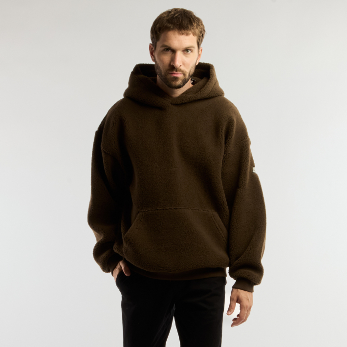 Canguro De Lana Para Hombre Suéter Con Capucha Forrado De Lana