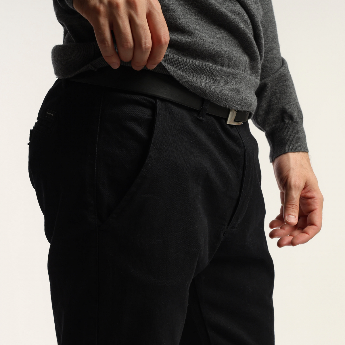 Pantalones La Martina Directo Fit Negros Para Hombre