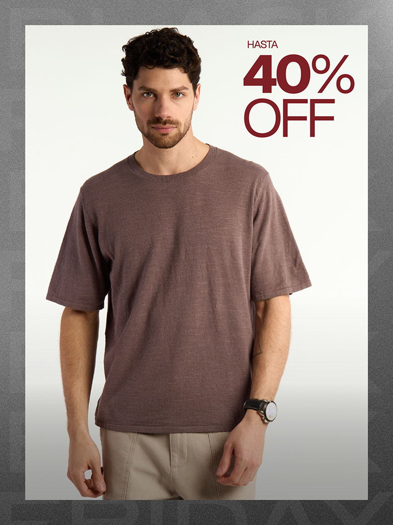 Remeras Hombre hasta 40% OFF