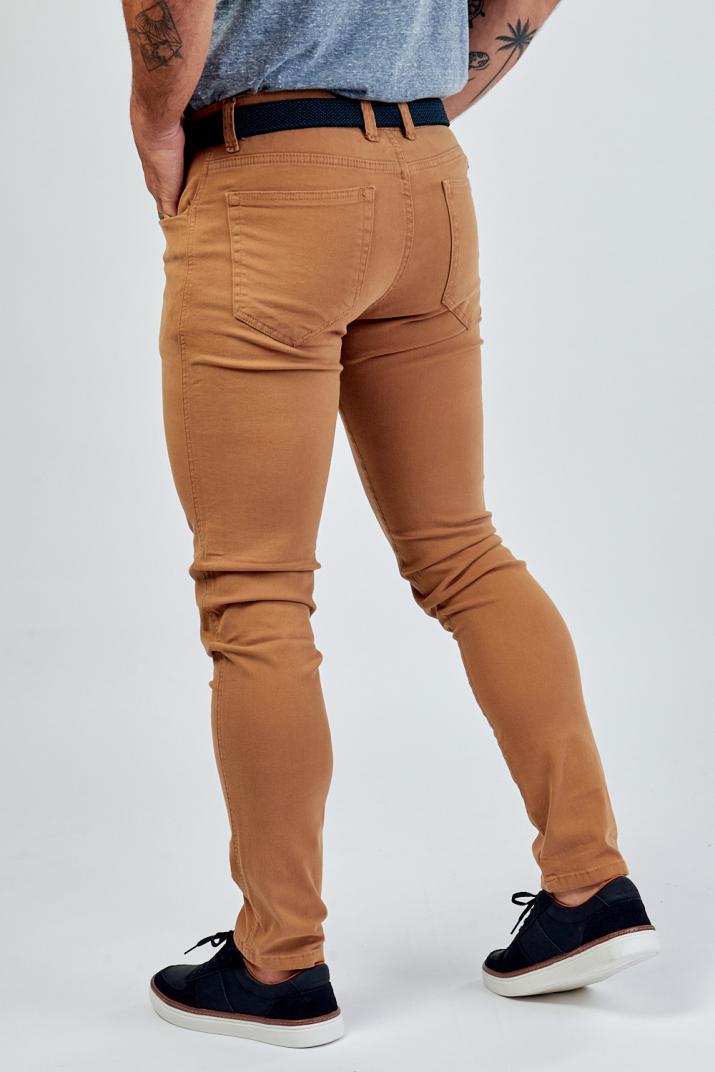 PANTALON GABARDINA 5 POCKET Hombre GRIS